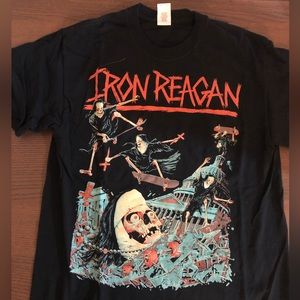 Lot of two Iron Reagan band tees